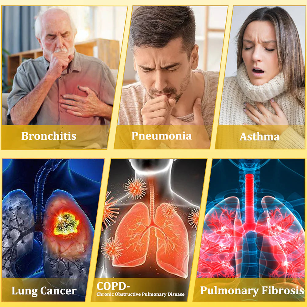 ⚡🍍✅US Official Store: HMLAB® Quercetin Lung Cleanse Liquid Drops（👨‍⚕️Directly acts on COPD, asthma, chronic bronchitis (CB), respiratory infections, lung cancer, sinusitis, and other conditions）