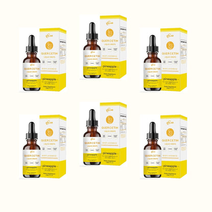 ⚡🍍✅US Official Store: HMLAB® Quercetin Lung Cleanse Liquid Drops（👨‍⚕️Directly acts on COPD, asthma, chronic bronchitis (CB), respiratory infections, lung cancer, sinusitis, and other conditions）