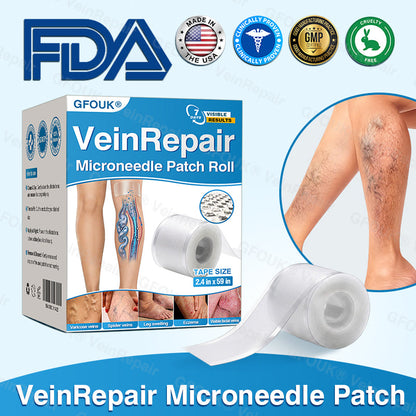 💛💛GFOUK® VeinRepair Microneedle Patch Roll⚡Instant Relief, Long-Term Results