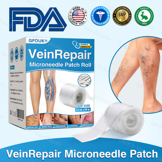 🧨GFOUK® VeinRepair Microneedle Patch Roll⚡Instant Relief, Long-Term Results
