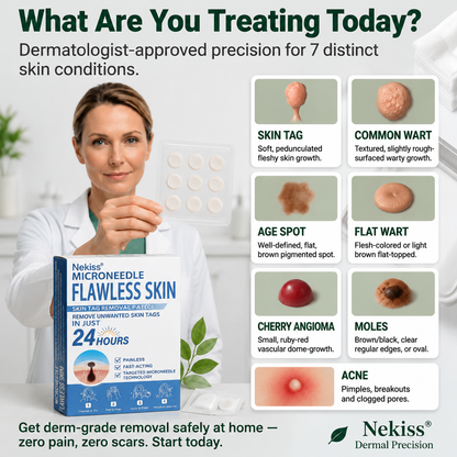 👩‍⚕️👑 𝐎𝐟𝐟𝐢𝐜𝐢𝐚𝐥 𝐒𝐭𝐨𝐫𝐞 | 𝑵𝐞𝒌𝐢𝐬𝐬® 🌿 𝐁𝐨𝐭𝐚𝐧𝐢𝐜𝐚𝐥 𝐌𝐢𝐜𝐫𝐨𝐧𝐞𝐞𝐝𝐥𝐞 𝐇𝐲𝐝𝐫𝐨𝐜𝐨𝐥𝐥𝐨𝐢𝐝 𝐏𝐚𝐭𝐜𝐡 (𝐅𝐨𝐫 𝐒𝐤𝐢𝐧 𝐓𝐚𝐠𝐬, 𝐒𝐦𝐚𝐥𝐥 𝐒𝐤𝐢𝐧 𝐆𝐫𝐨𝐰𝐭𝐡𝐬, 𝐖𝐚𝐫𝐭𝐬, 𝐌𝐨𝐥𝐞𝐬, 𝐀𝐠𝐞 𝐒𝐩𝐨𝐭𝐬 & 𝐏𝐢𝐠𝐦𝐞𝐧𝐭𝐚𝐭𝐢𝐨𝐧 𝐂𝐨𝐧𝐜𝐞𝐫𝐧𝐬)